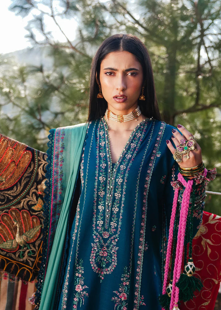 DHANAK 3PC EMBROIDERED HUSSAIN REHAR UNSTICHED ARTICLE BA-3071