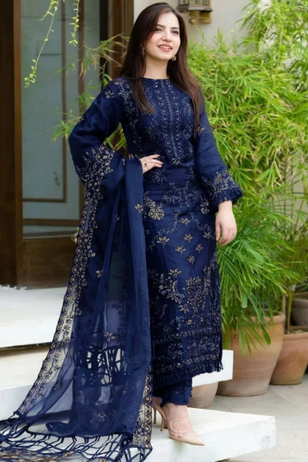 DANANIL WINTER HEAVY 3PC EMBOIDERY IR-Blue/2