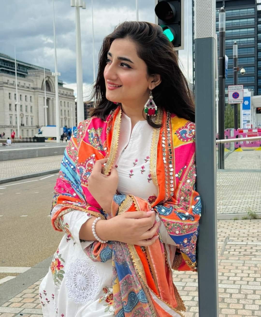 Dhanak-3PC Embroidered Shirt with Digital Printed Wool Shawl