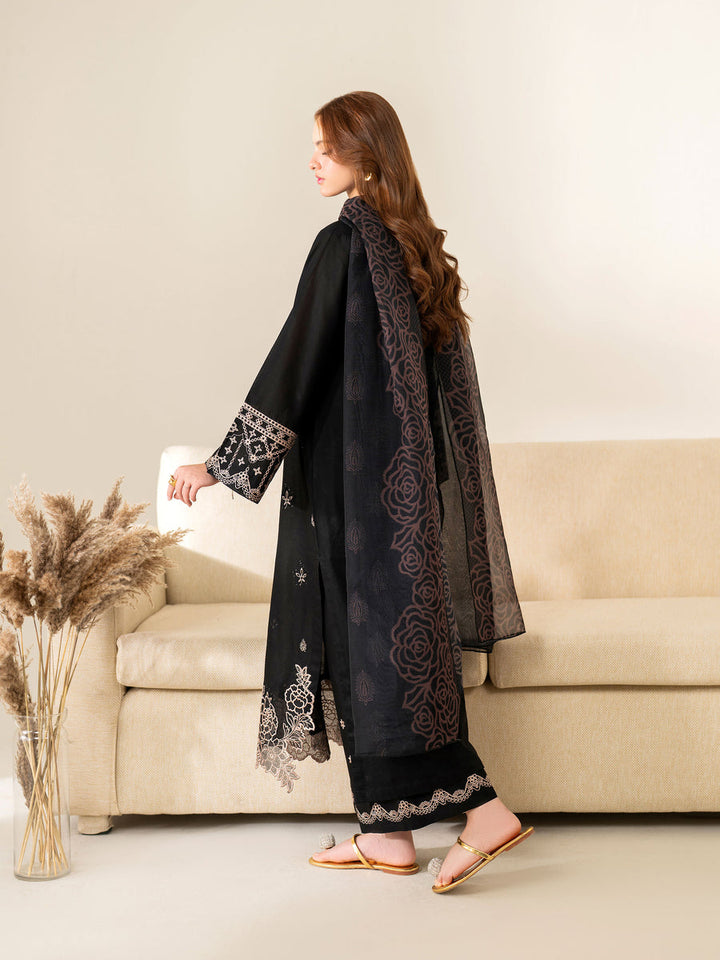 DHANAK EMBROIDERY 3PC SUIT
