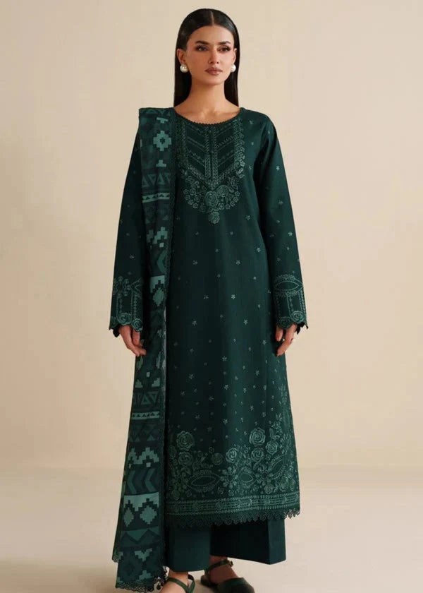 DHANAK 3PC EMBROIDERED UNSTICHED ARTICLE BA-308