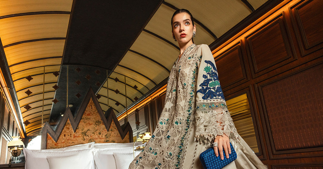 Dhanak-3PC Embroidered Shirt with Dhanak Embroidered Dupatta -